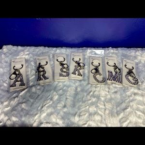 Crystal Initial key chain